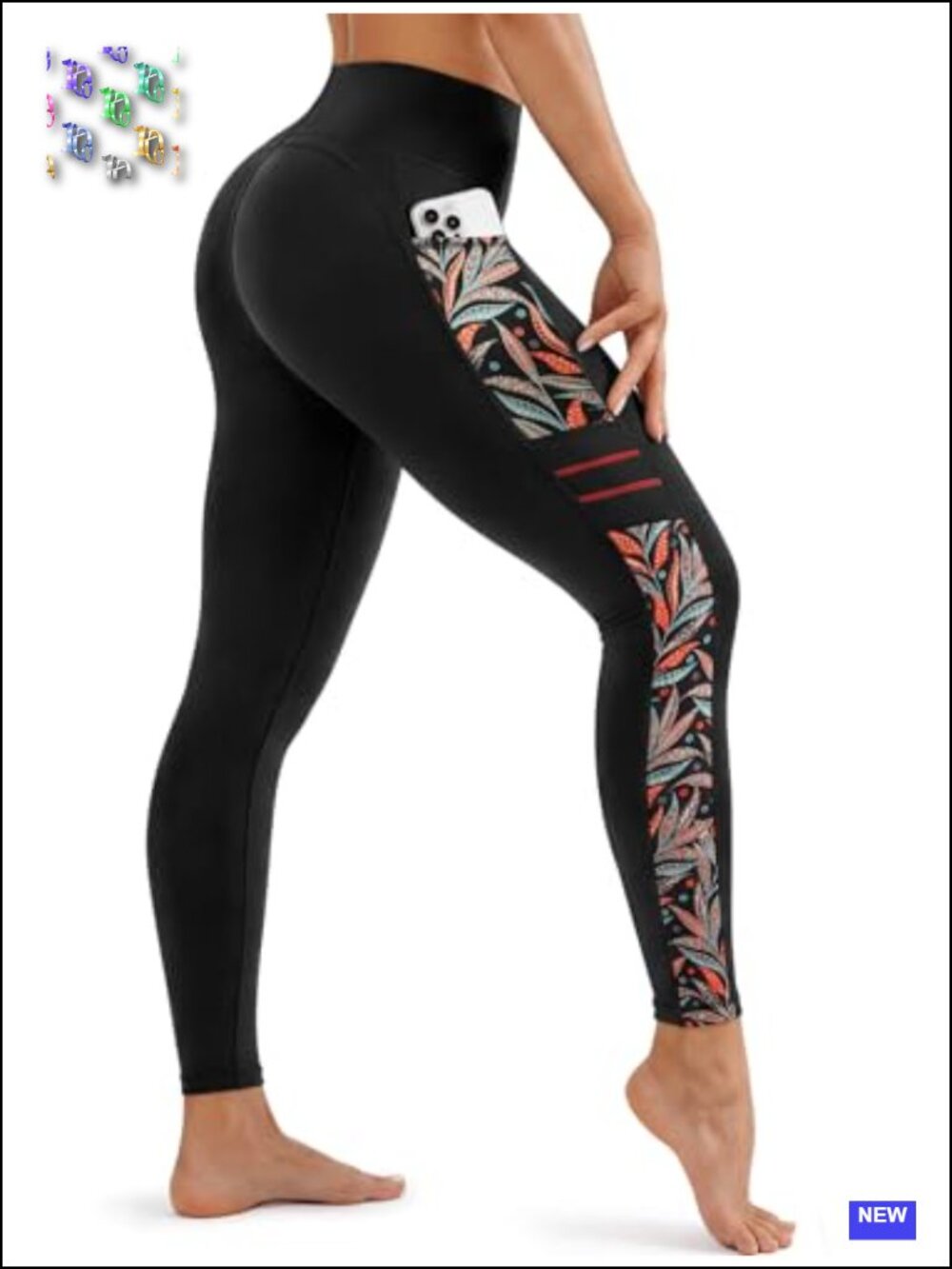 High Waisted Leggings with Pockets Tummy Control Yoga Pants